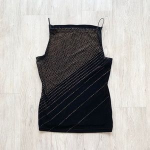 Vintage Y2K 90s my Michelle velvet glitter sexy party clubbing top